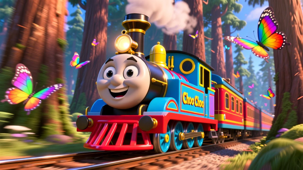 Little Train Goes Fast 🚂🎶 Fun Kids Song | Learn Trains and Sounds Nursery Rhyme