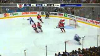 2011-03-05 Leafs Vs Hawks - Bickells Goal.flv