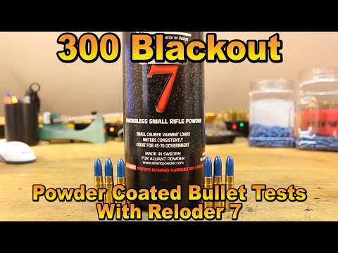 300 BLK - Powder Coated Bullets with Reloder 7