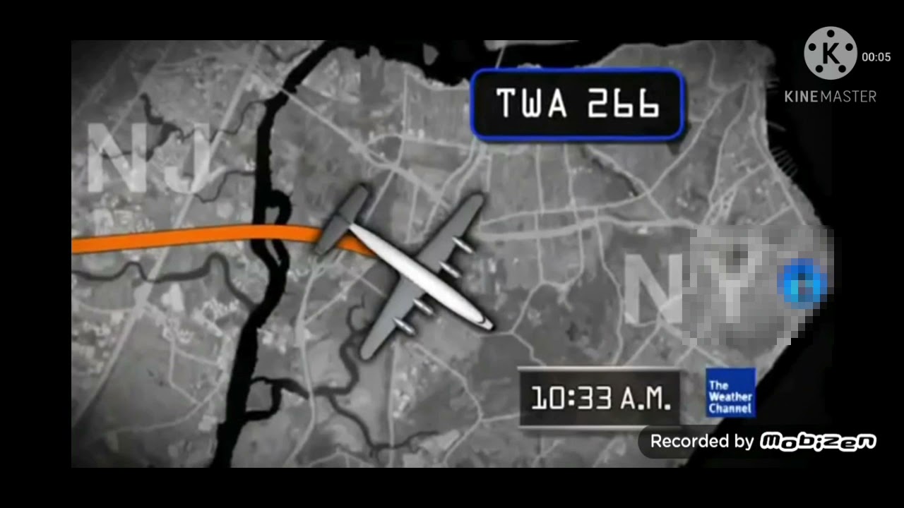 TWA 266/UNITED 826 - Анимация авиакотострофы