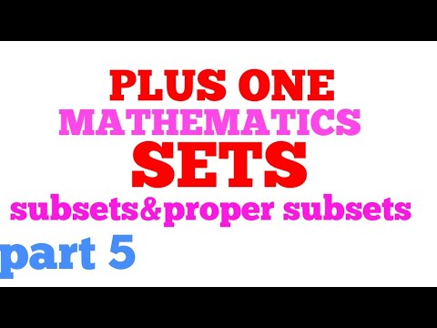 5 Plus 1 Math SETS PART 5 plus one mathematics - YouTube