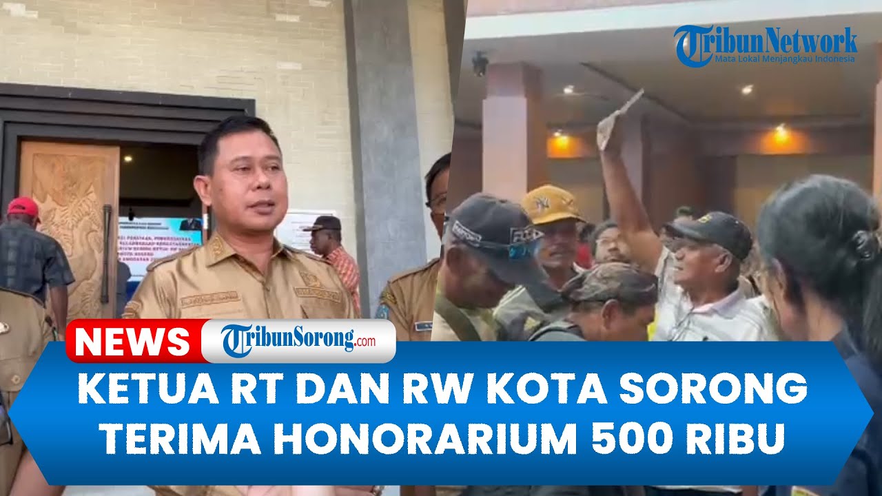 Pemkot Sorong Salurkan Honorarium Rp500 Ribu untuk 1.033 Ketua RT dan RW