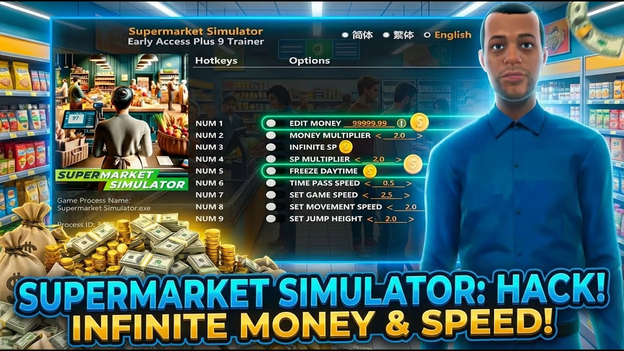 🚀 Supermarket Simulator Hack | Unlimited Store Points + Employee Boost + Clear Debt | Divine Free 🦾