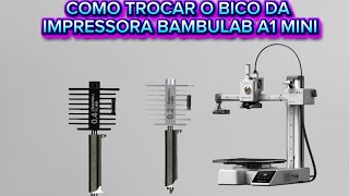 Bambulab A1 Mini, how to change the 0.2 nozzle step by step.