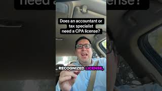 Does an accountant or tax specialist need the CPA license to succeed? #cpalife #cpagoals #accounting
