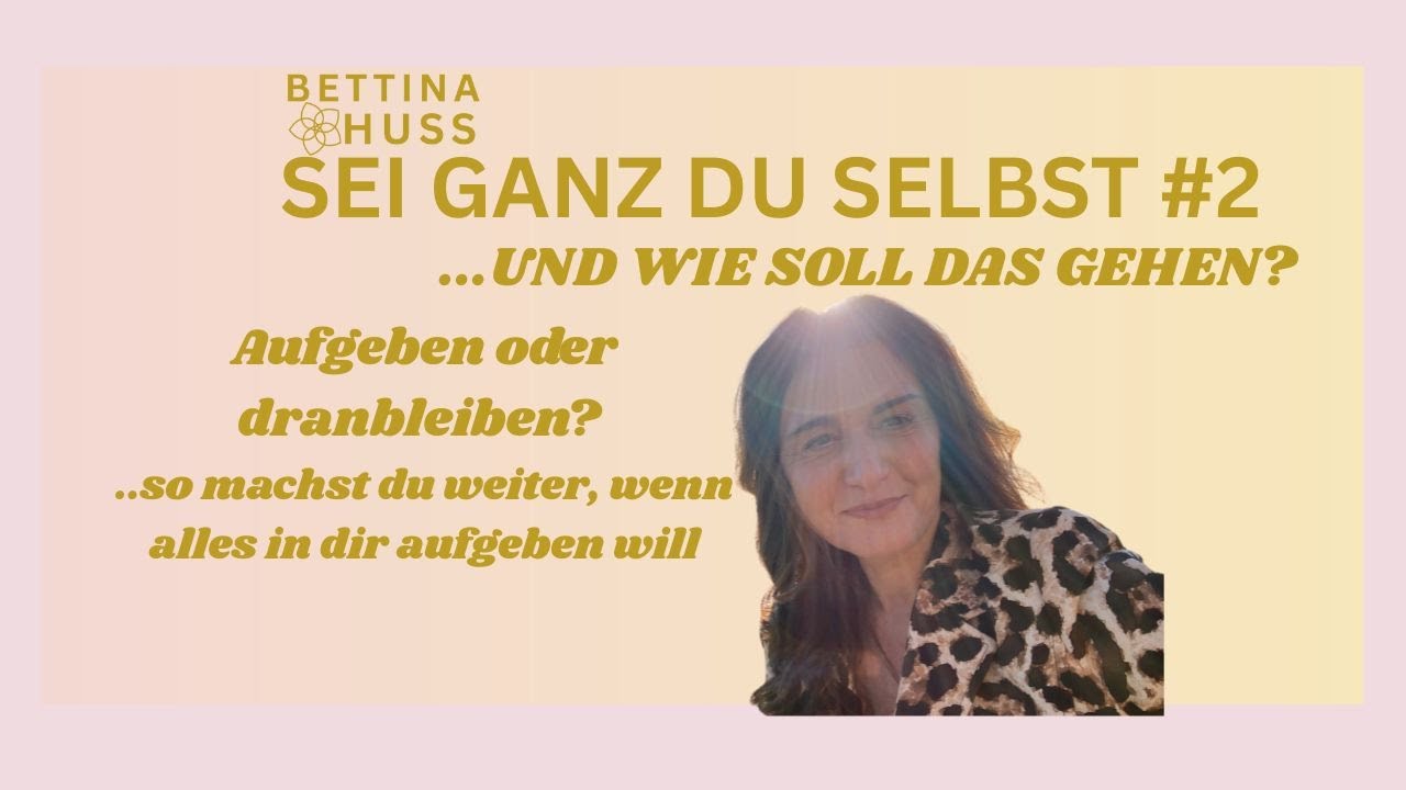 Aufgeben oder dranbleiben. Und wie du genau dann weitermachst, wenn alles in dir aufgeben will