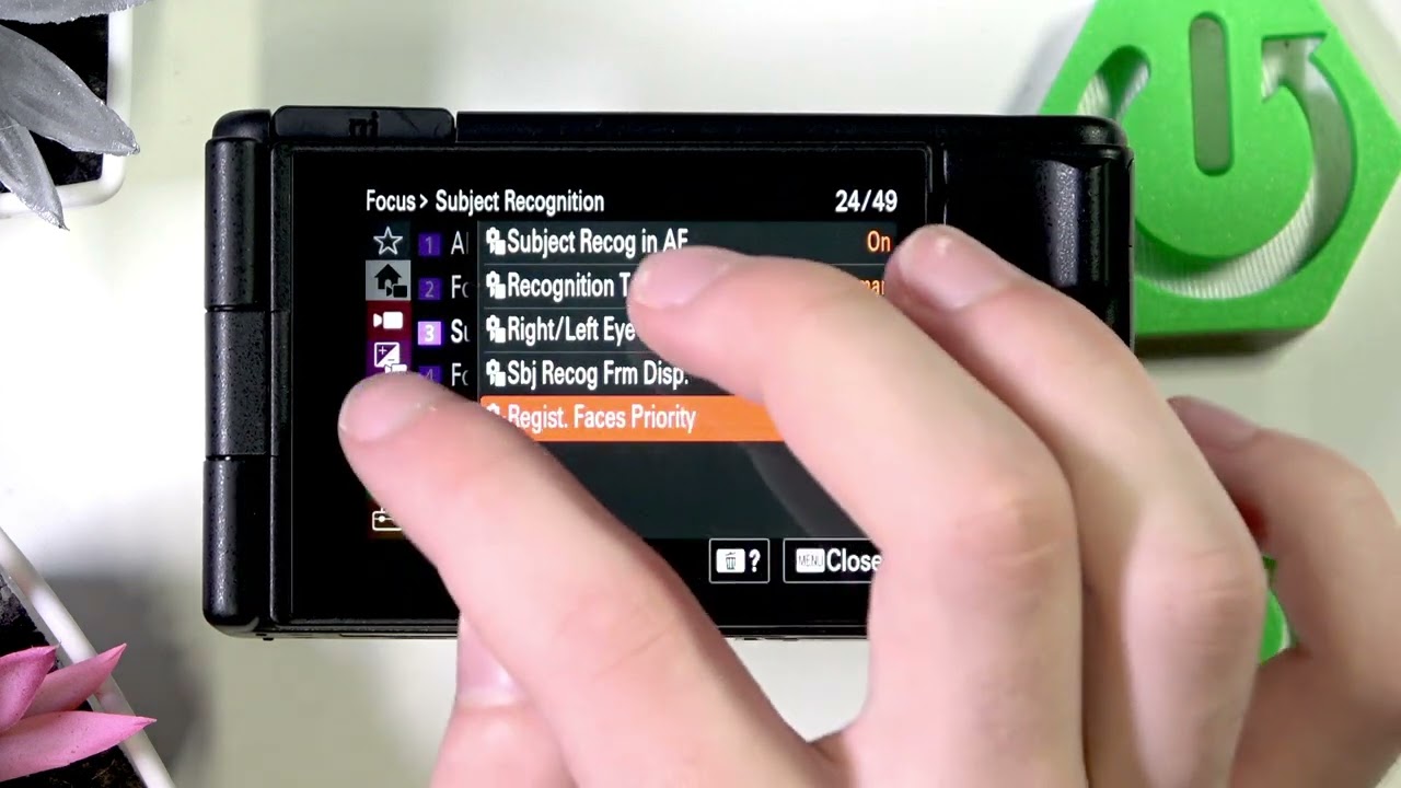 SONY ZV-1 II – How to Enable or Disable Register Faces Priority