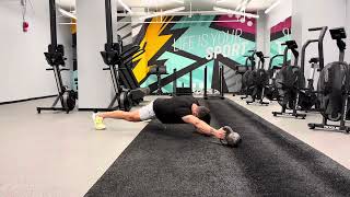 Kettlebell Forearm Plank Push Pull