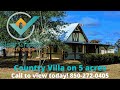 Rural Country Villa on 5 acres for sale in Florida!