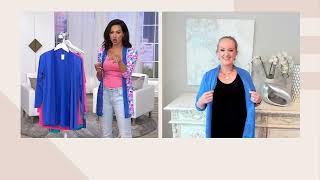 Breezies Lounge Lace Wrap On Qvc