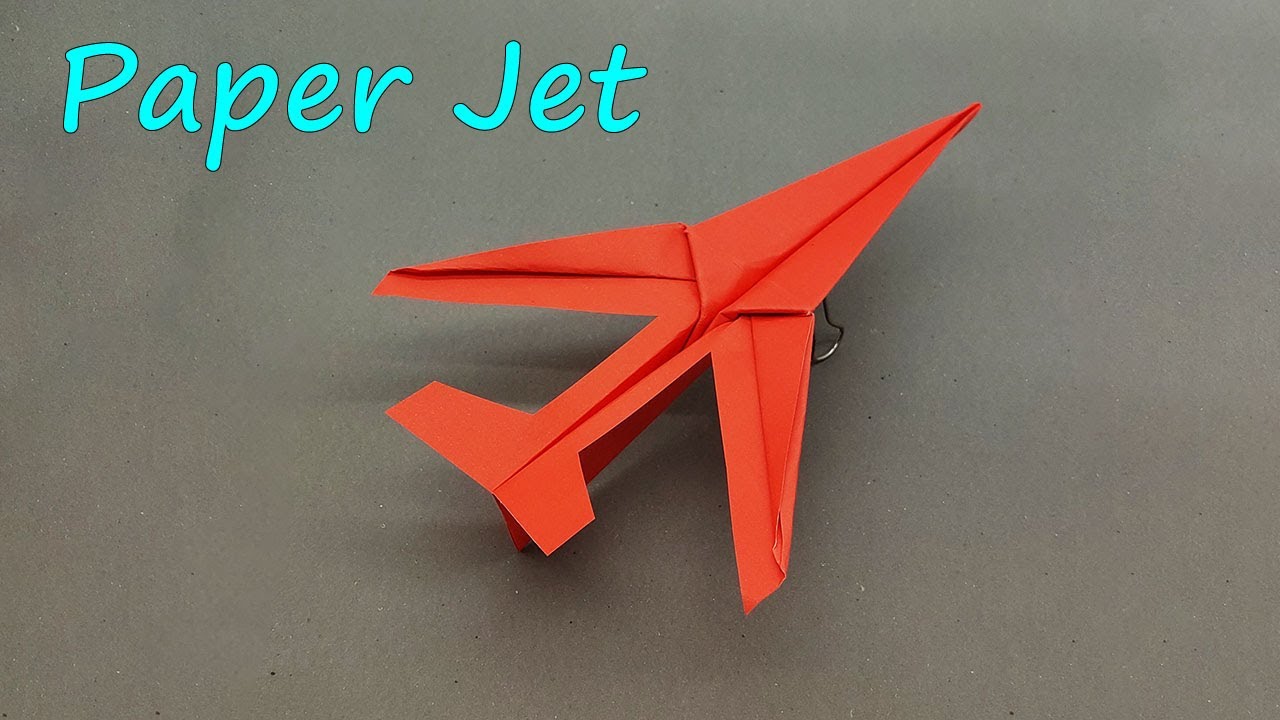 How to Make the Best Jet Paper Airplane that Flies Far - YouTube