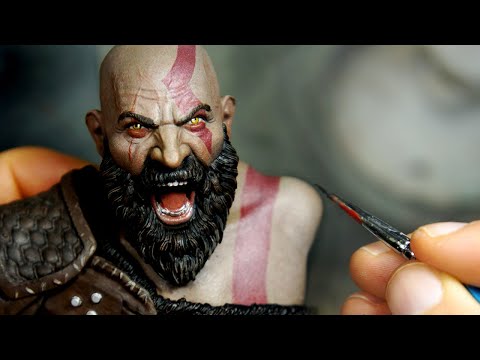 Sculpting God of War Kratos Sculpture Timelapse