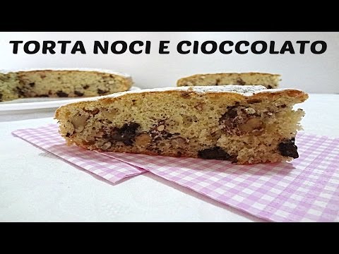 Torta noci e cioccolato