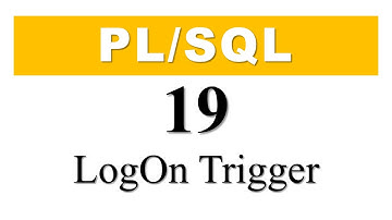 PL/SQL tutorial 19: How To Create Database Event  