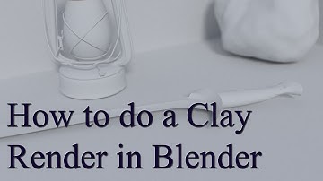 How to do a Clay Render in Blender (Cycles)