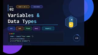 Details Day 2 Part 1| Python Variables, Data Types & input() News
