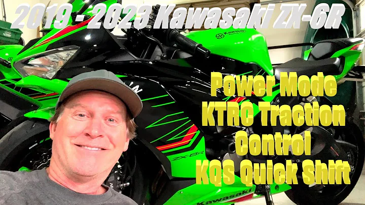 How to set the Power Mode, Traction Control, and Quick Shift for a 2019-2023 Kawasaki ZX-6R