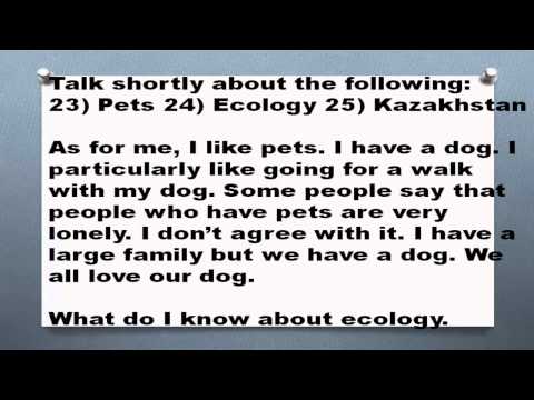 1000 английских топиков Часть 12 Pets Kazakhstan Ecology Домашние животные экология Казахстан