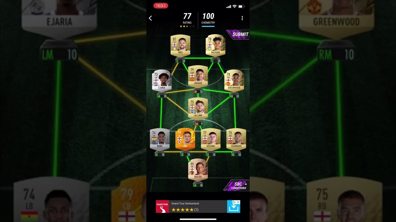 Fa cup 2014 - 2015 sbc MADFUT 22 theo Walcott