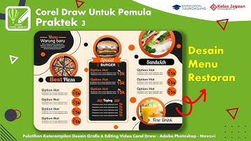 Cara membuat Desain Menu Makanan di corel draw | Tutorial 3