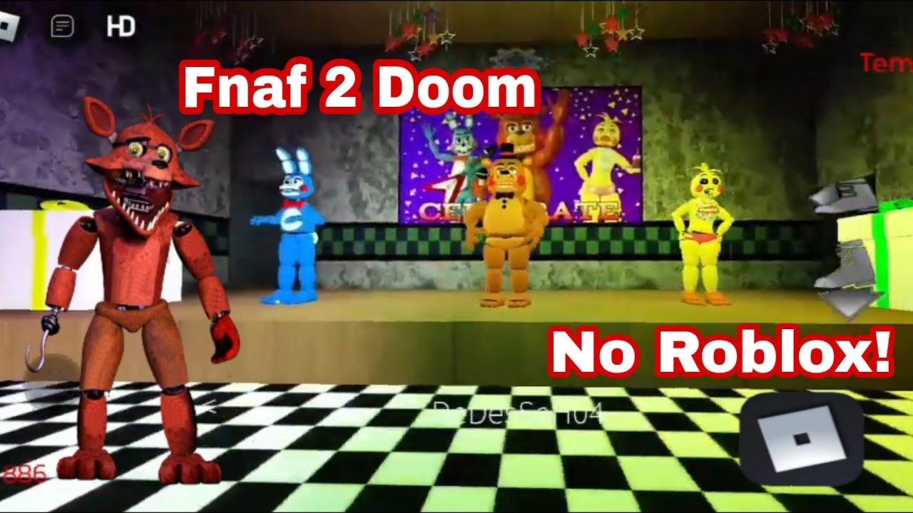 FNAF 2 DOOM no ROBLOX! (Noite 1, 2 e 3) 