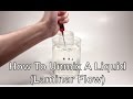 Laminar flow using corn syrup