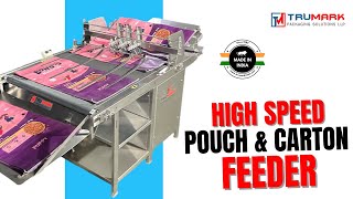Automatic Friction Feeder Machine for Pouch, Carton & Poly Sack | High Speed Feeding System