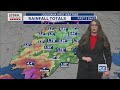 Saturday Evening Forecast: Showers & storms likely for the rest of May