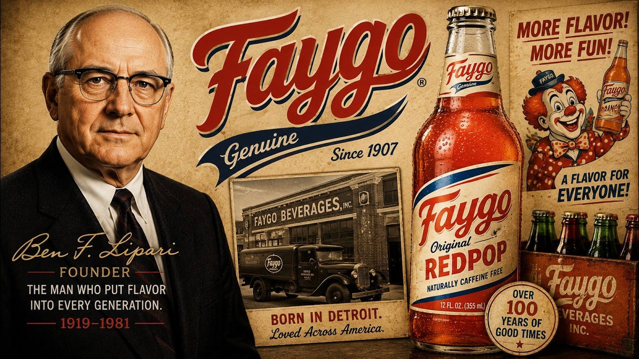 The year is 1997. 20,000 people are drenched—not by rain, but by a 59-cent bottle of Detroit soda. Red pop. Grape. Rock & Rye. Launched from the stage...