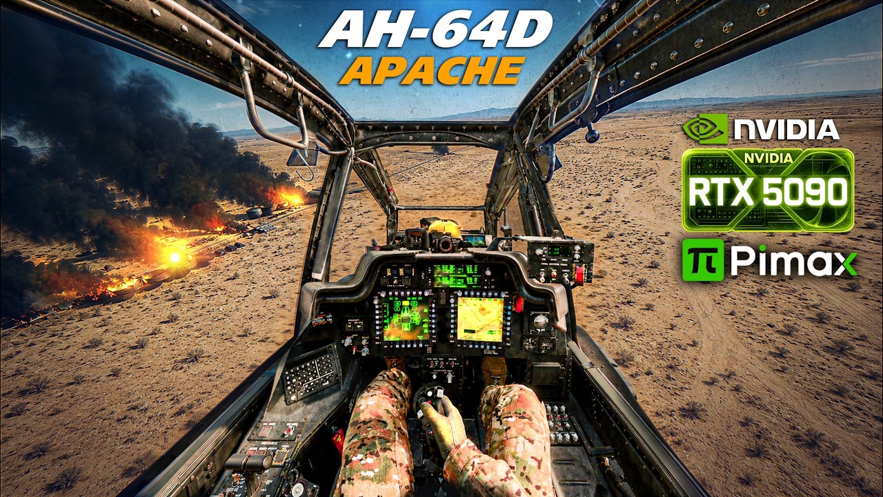 AH-64D Apache Longbow In Virtual Reality | PIMAX RTX 5090