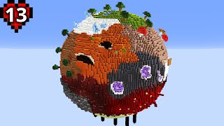 Я построил планету в Minecraft Hardcore