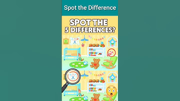 Only 1% Can Spot All 5 Differences! 🔍 | Spot the Difference Challenge  #shorts  #shortsfeed #fungame