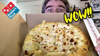 Dominos Chicken Alfredo Pasta In Bread Bowl REVIEW 🐔🍝