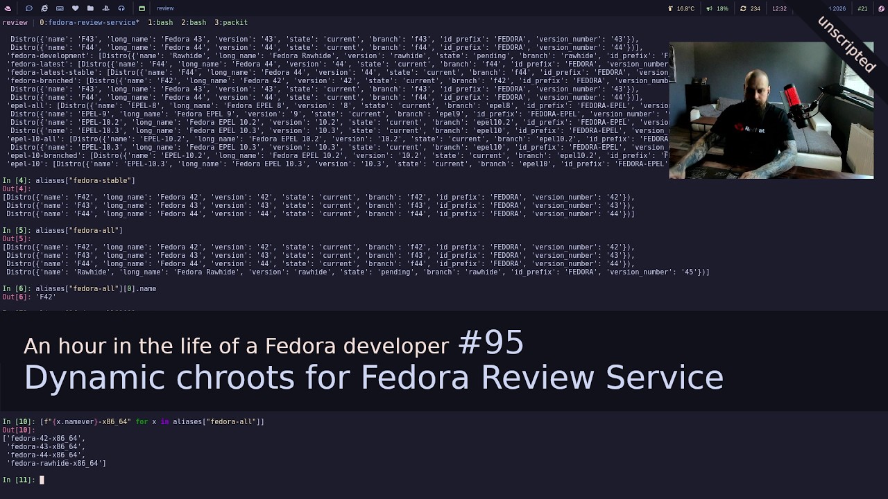 An hour in the life of a Fedora developer #95 - YouTube