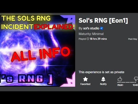 THE SOLS RNG INCIDENT EXPLAINED! - Roblox Sols RNG - YouTube