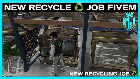 QBCore New RECYCLE ♻️ Job *FREE* | FiveM Roleplay Scripts | FiveM Tutorial 2023 | MJ DEVELOPMENT