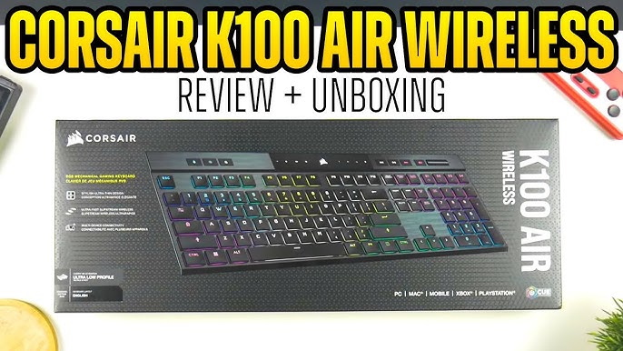 Test Corsair K100 Air Wireless : un excellent clavier mécanique ultrafin  qui casse les codes - Vidéo Dailymotion