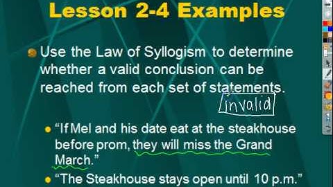 Deductive Reasoning in Geometry