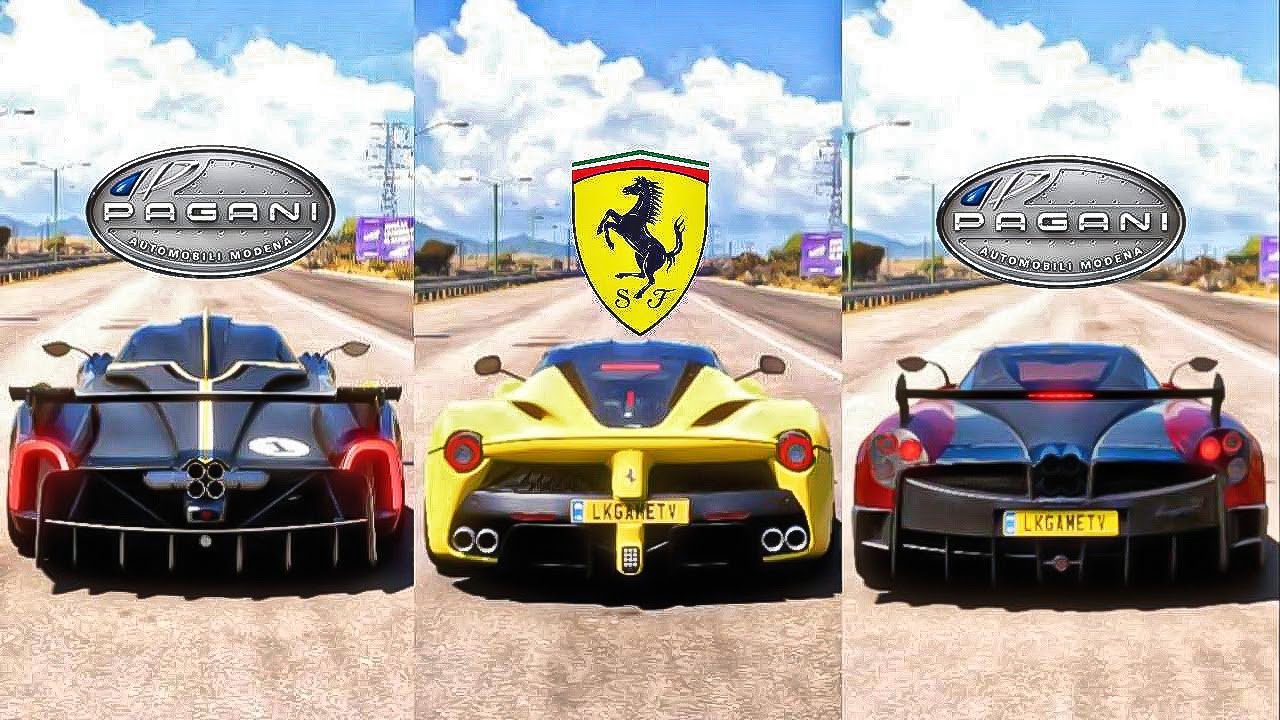 FH5 DRAG RACE! HUAYRA R Vs LAFERRARI Vs HUAYRA BC