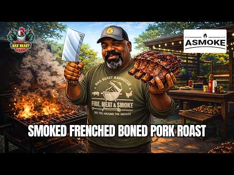 Smoked French-Boned Pork Roast on the ASMOKE Essential | Hickory Apple Perfection! @ASMOKEGrills