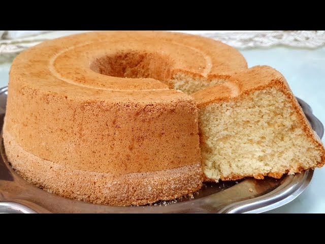 Bolo de baunilha sem leite: Receita simples para fazer - Bolos