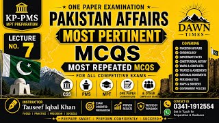 Pakistan affairs most important MCQs | CSS and PMS 