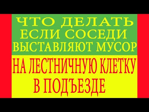 Что делать если соседи выставляют мусор на лестничной клетке в подъезде