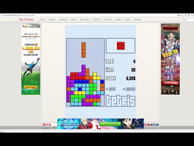 Tetris Games - PLay Unblocked at IziGames