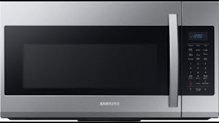 Samsung  1.9 Cu. Ft. OvertheRange Microwave with Sensor Cook  Stainless Steel ME19R7041FS Review