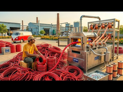 Amazing Process of Making Electric Wires in Factory | Manufacturing Electric Cables