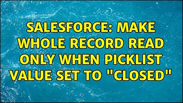 Salesforce: Make whole record read only when picklist value set to "Closed"