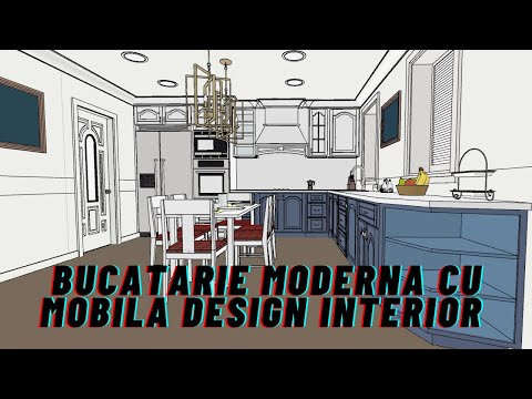 Bucatarie moderna cu mobila de bucatarie  design interior in  2021!!