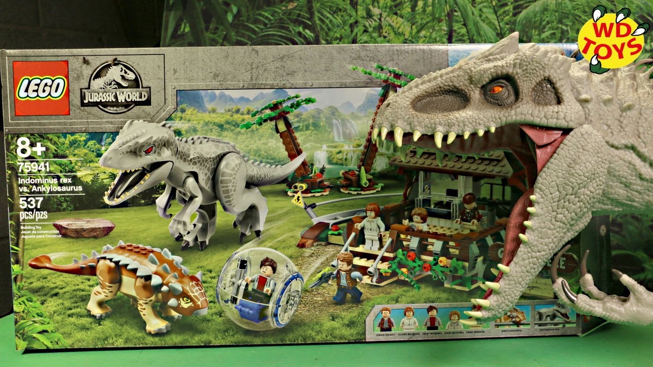 Lego Jurassic World Ankylosaurus Dinosaur Figure from Vs Indominus Rex 75941 Set 