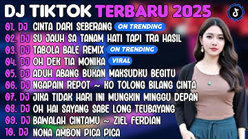 DJ TIKTOK TERBARU 2025 | DJ CINTA DARI SEBERANG🎵DJ TABOLA BALE REMIX🎵| FULL ALBUM